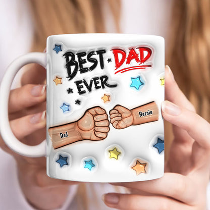 Best Daddy - Personalized Custom 3D Inflated Effect - Personalized Custom Mugs