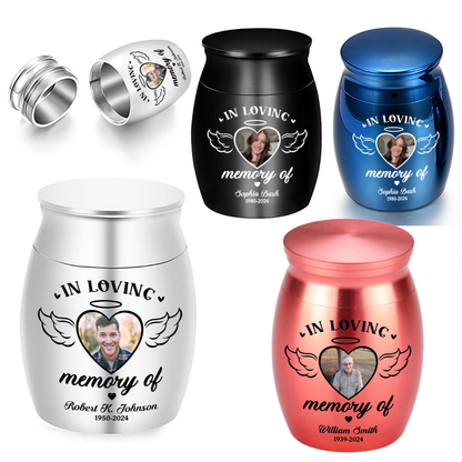 In Loving Memory - Mini Keepsake Urn for Ashes - Memorial Keepsake - Memorial Gift