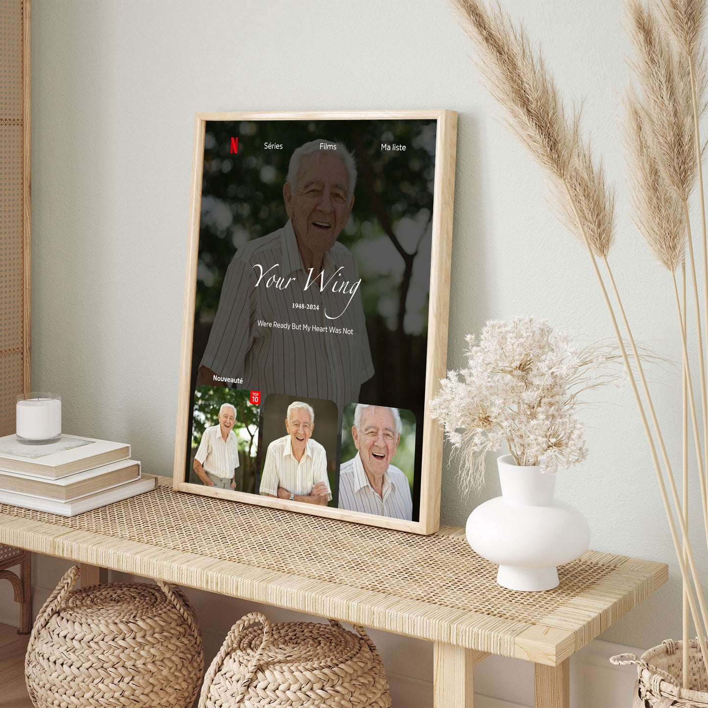 Those We Love Don't Go Away, In Loving Memory - Funeral Canvas - Memorial Canvas