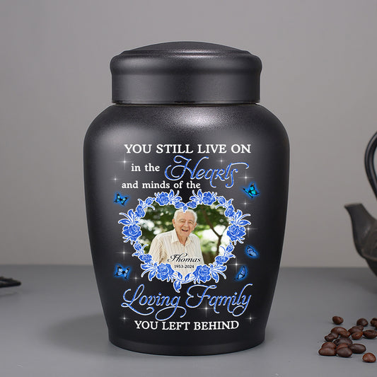 In Loving Family Big Urn - Keepsake Urn for Ashes - Stainless Steel Big Urns