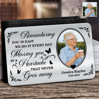 Missing You Every Day - Memorial Gift Ideas - Personalized Wallet Card