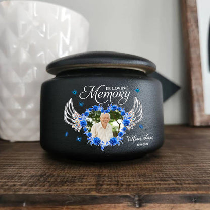 In Loving Memories Memorial Gift - Personalized Pet Urn - Modern Animal Ashes Cremation Urn - Gift for Loss of a Pet