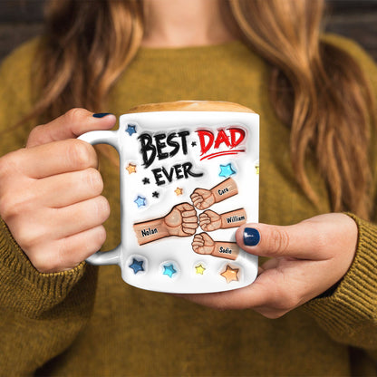 Best Daddy - Personalized Custom 3D Inflated Effect - Personalized Custom Mugs