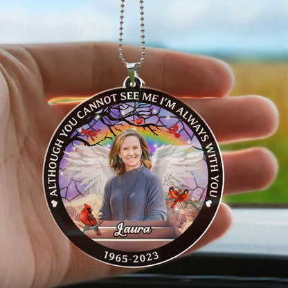 I Am Always With You Car Acrylic - Personalized Car Photo Ornament