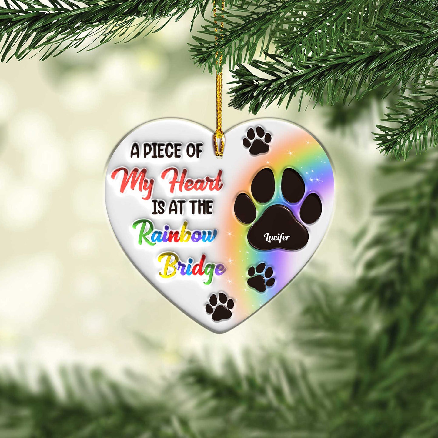 A Piece Of My Heart - Personalized Acrylic Ornament