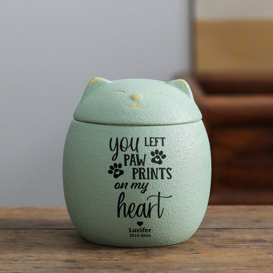 Personalized Pet Urn - Modern Animal Ashes Cremation Urn - Gift for Loss of a Pet