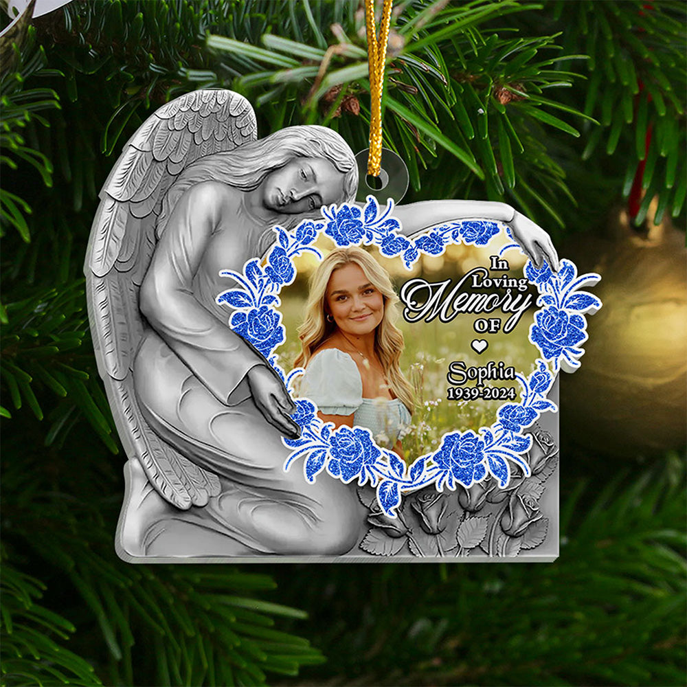 In Loving Memory Acrylic Ornament - Memorial Ornament Gift - Personalized Acrylic Hanger