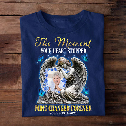 Moment Your Heart Stopped - Memorial T-shirt - Personalized Custom Unisex T-Shirt