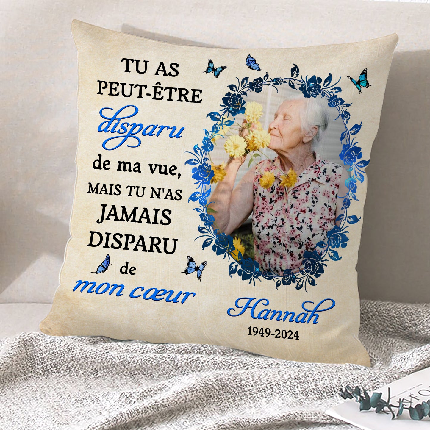 Your Memory A Treasure - Personalized Custom Throw Pillow