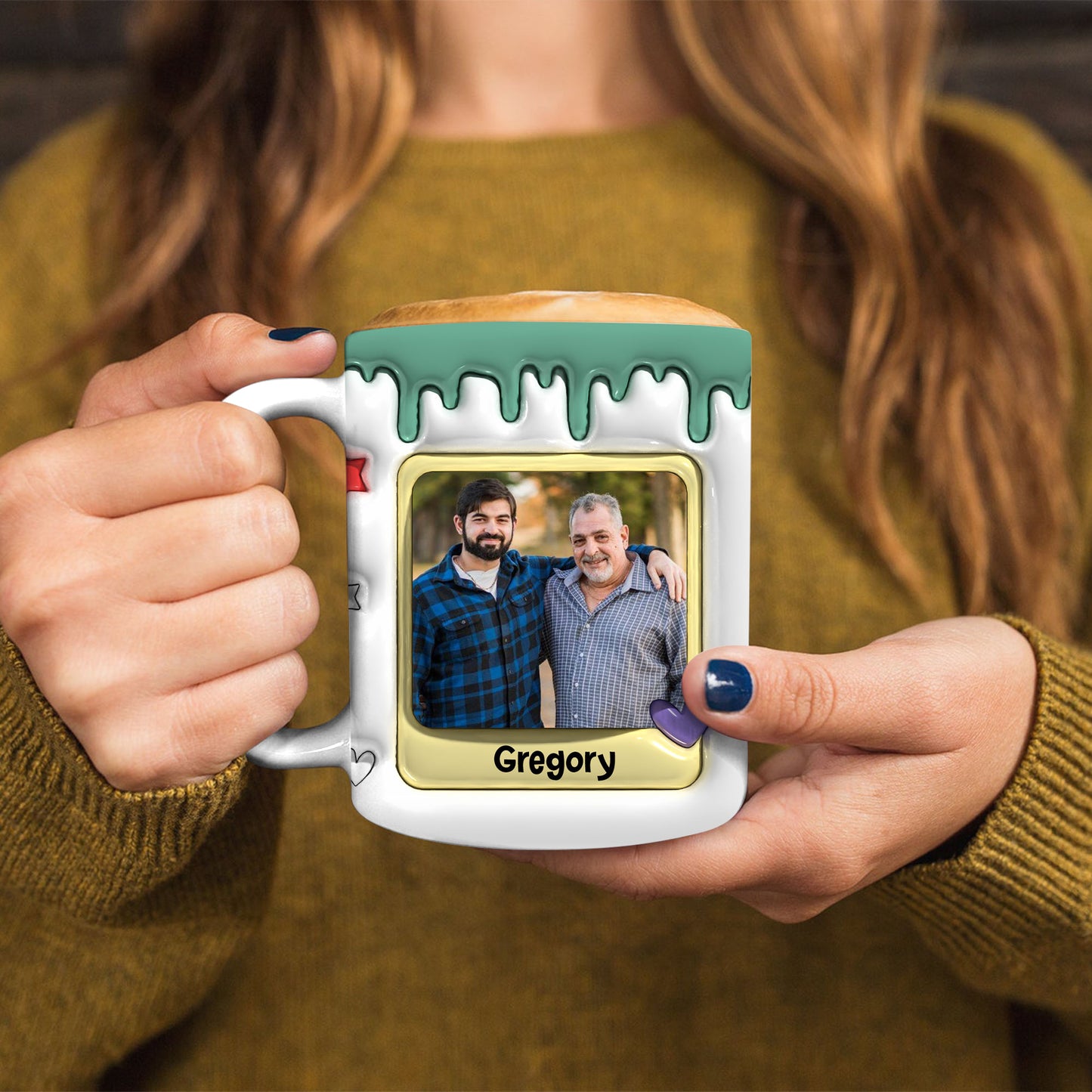 Best Dad Ever  - Personalized Custom 3D Inflated Effect - Personalized Custom Mugs