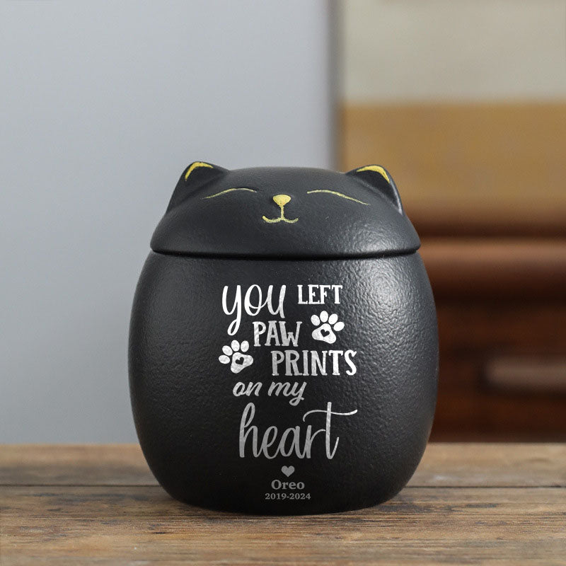 Personalized Pet Urn - Modern Animal Ashes Cremation Urn - Gift for Loss of a Pet