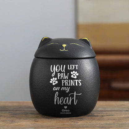 Personalized Pet Urn - Modern Animal Ashes Cremation Urn - Gift for Loss of a Pet