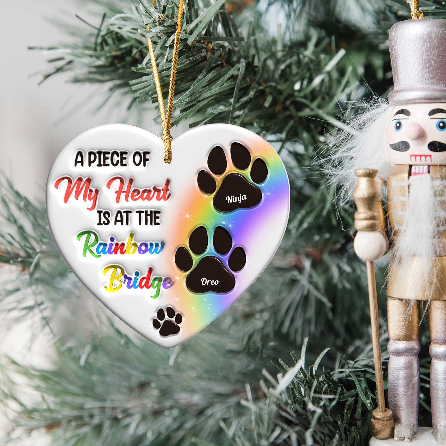 A Piece Of My Heart - Personalized Acrylic Ornament