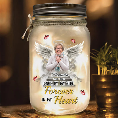 Always On My Mind, Forever In My Heart - Personalized Mason Jar Light