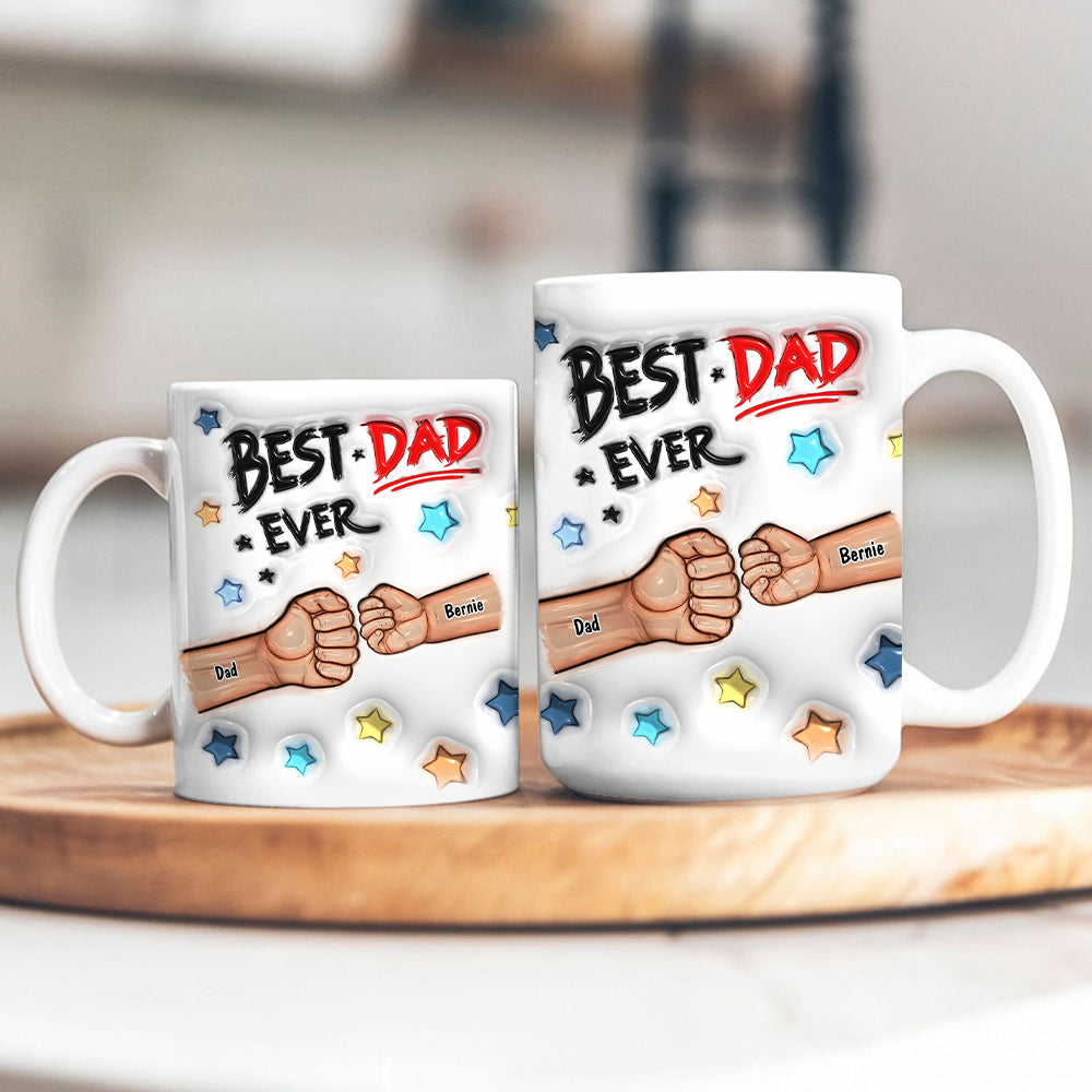 Best Daddy - Personalized Custom 3D Inflated Effect - Personalized Custom Mugs