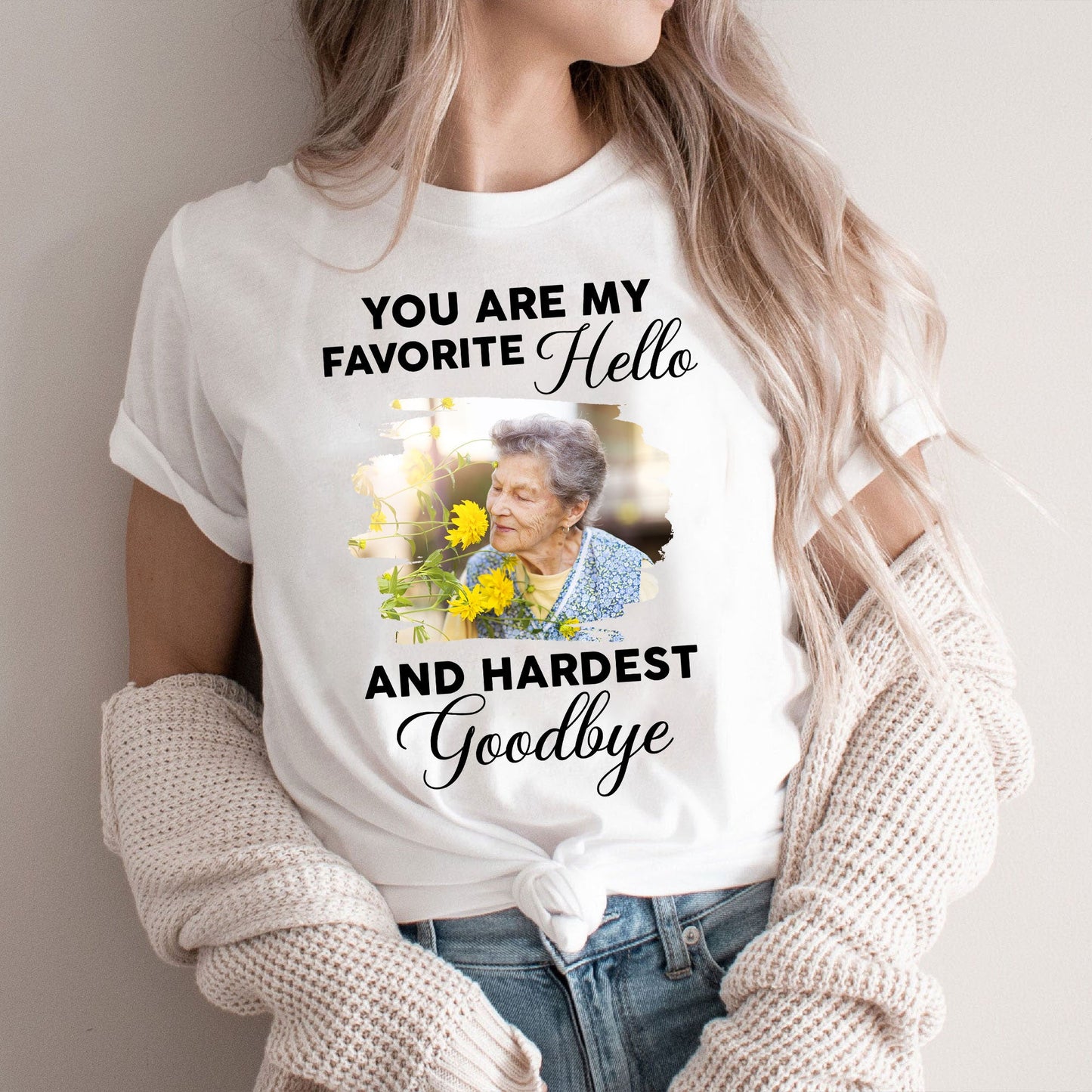 My Favorite Hello - Memorial T-shirt - Personalized Custom Unisex T-Shirt