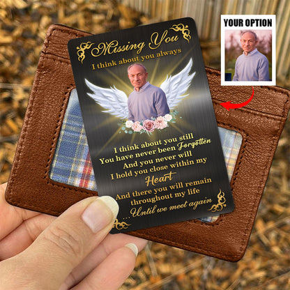 Missing You - Memorial Gift Ideas - Personalized Wallet Card