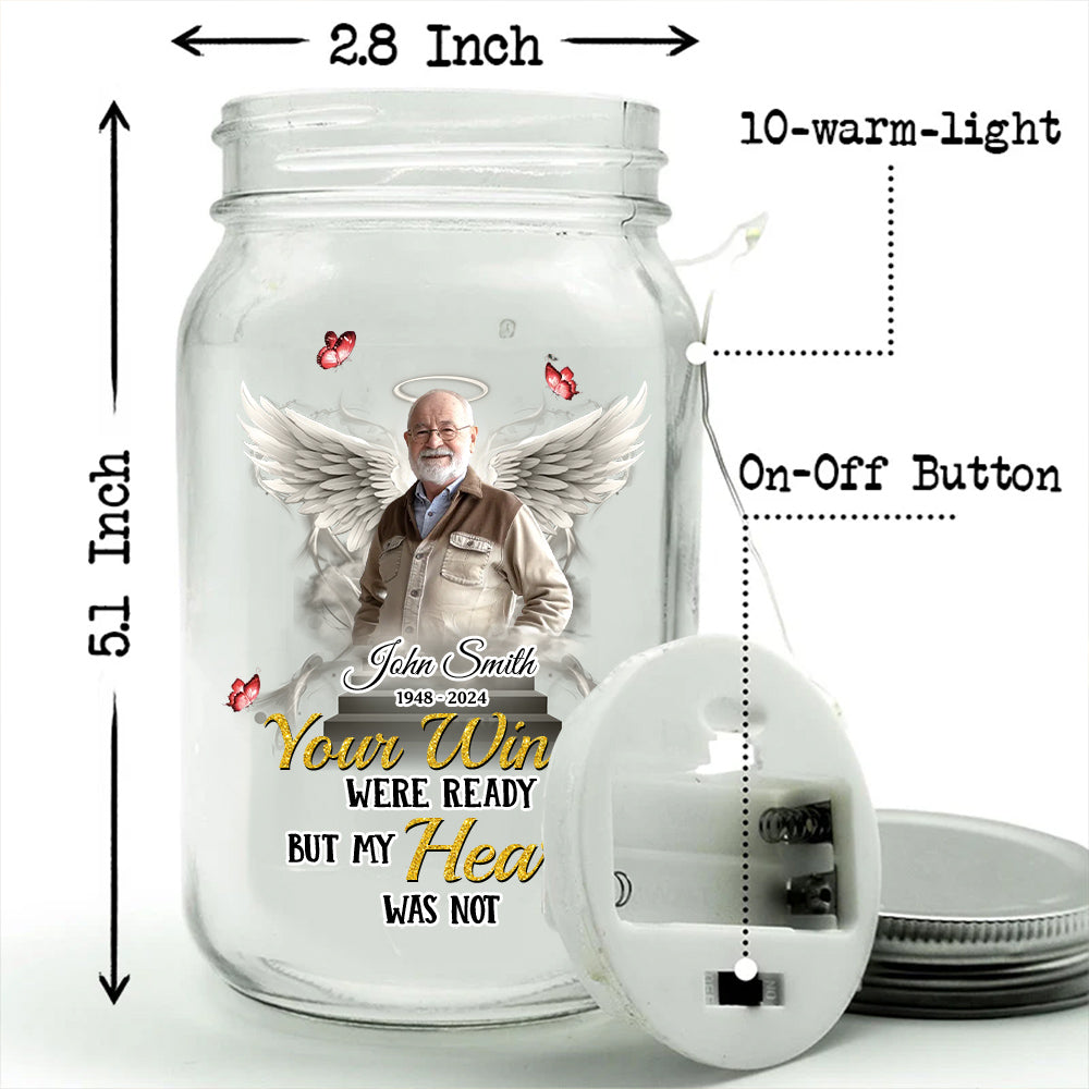 Always On My Mind, Forever In My Heart - Personalized Mason Jar Light