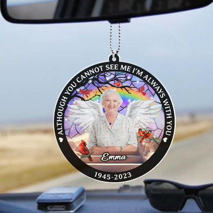 I Am Always With You Car Acrylic - Personalized Car Photo Ornament