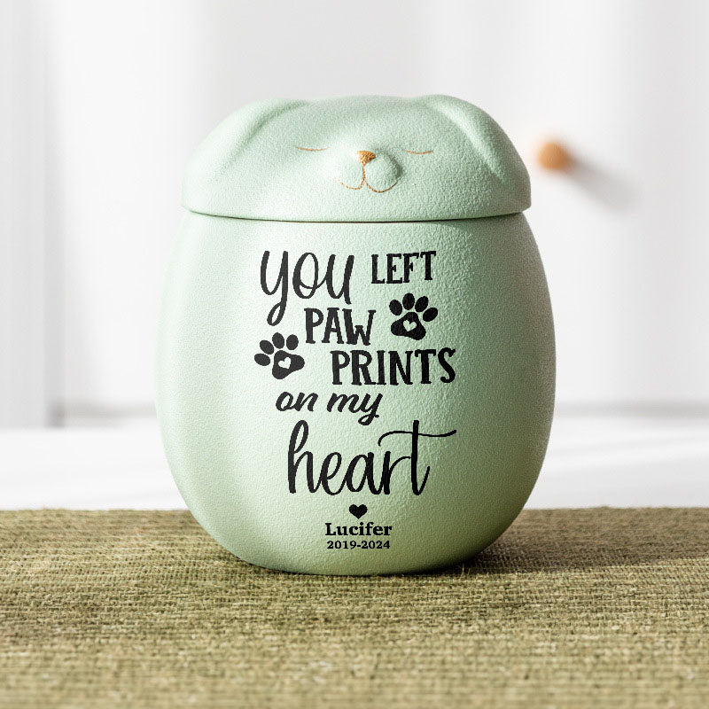 Personalized Pet Urn - Modern Animal Ashes Cremation Urn - Gift for Loss of a Pet