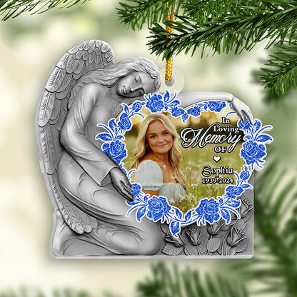 In Loving Memory Acrylic Ornament - Memorial Ornament Gift - Personalized Acrylic Hanger