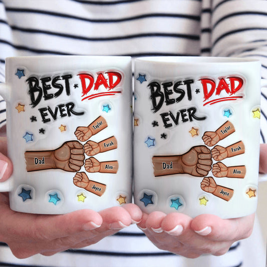 Best Daddy - Personalized Custom 3D Inflated Effect - Personalized Custom Mugs