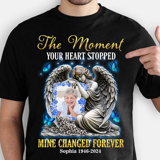 Moment Your Heart Stopped - Memorial T-shirt - Personalized Custom Unisex T-Shirt