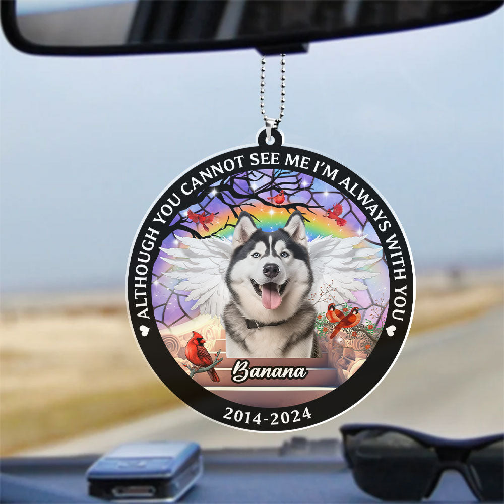 I Am Always With You Car Acrylic - Personalized Car Photo Ornament