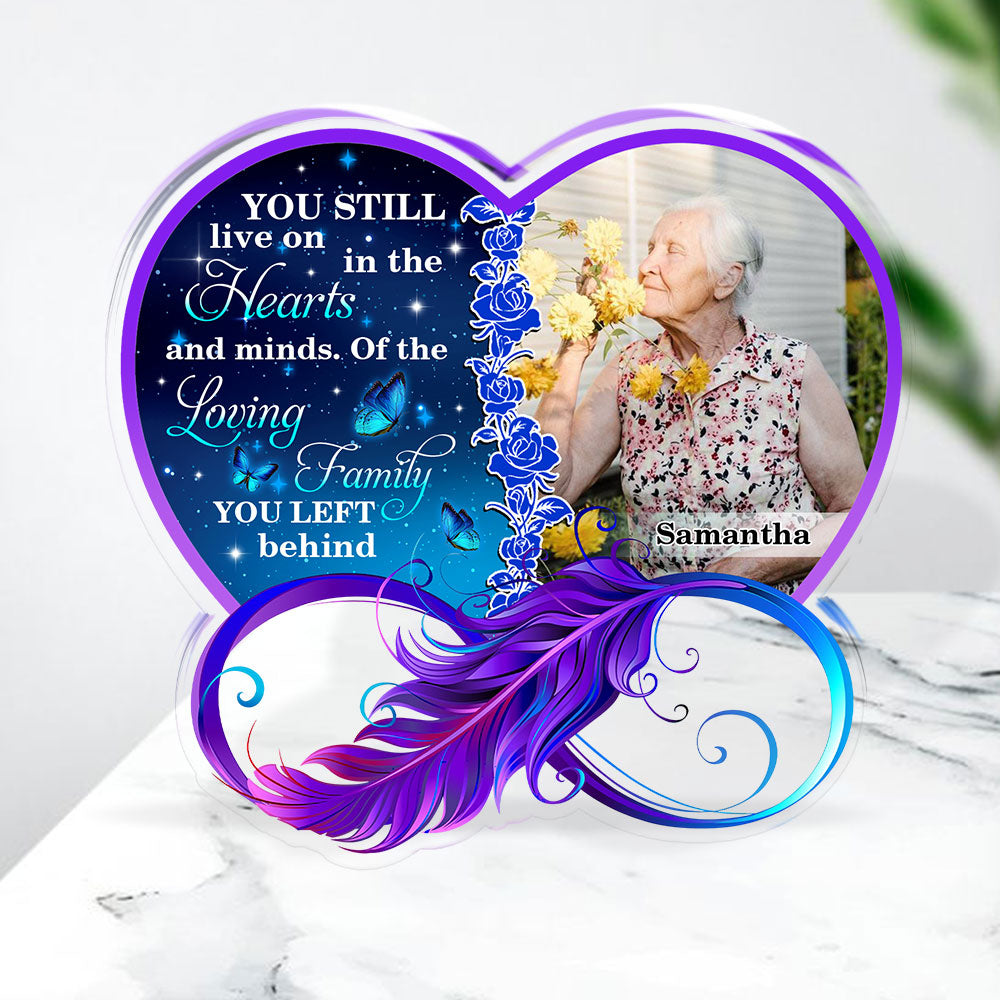 Loving Family You Left Behind - Personalized Acrylic Plaque