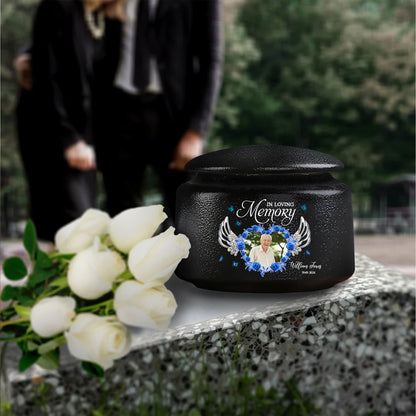 In Loving Memories Memorial Gift - Personalized Pet Urn - Modern Animal Ashes Cremation Urn - Gift for Loss of a Pet