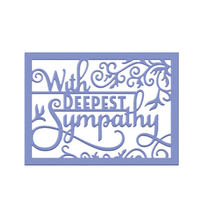 Deepest Sympathy DIY Craft Die Handmade Decoration Paper Card Album Photo Making Scrapbooking Template Embossing Stencil