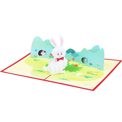 3D Bunny Pop Up Customized Sympathy Card