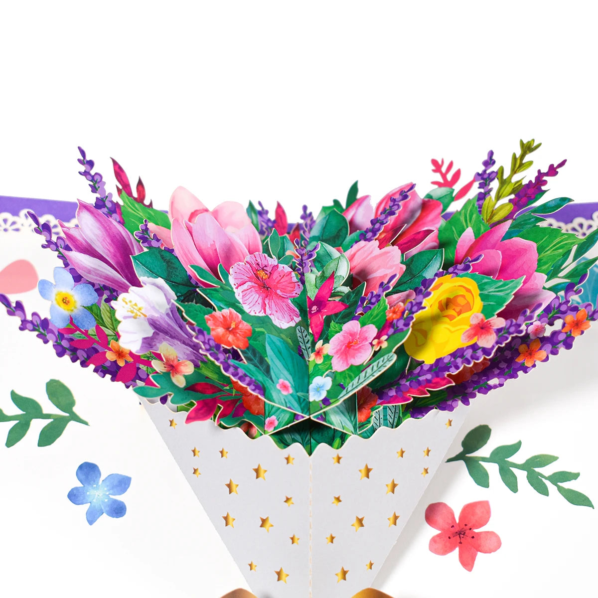 3D Flowers Bouquet Pop Up Sympathy Cards for your loved ones