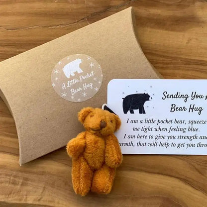 A Little Pocket Bear Hug Mini Plush Bears Little Pocket Bears Sympathy Gift Family Memorial Inspirational Bear Hug Gift Card