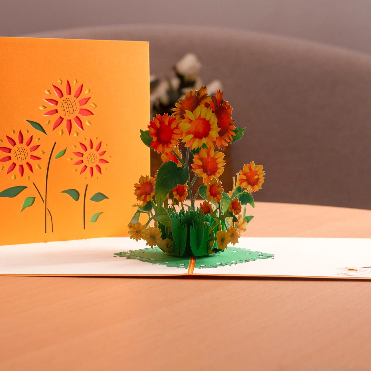 Sunflowers 3D Pop Up Card Sympathy Cards for Your Loved Ones