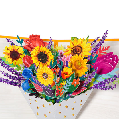 3D Sunflower Bouquet Card Sympathy Cards for Your Loved Ones