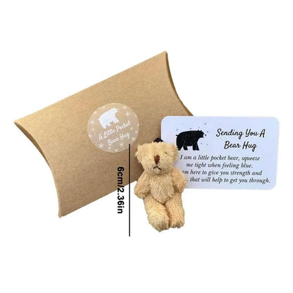 A Little Pocket Bear Hug Mini Plush Bears Little Pocket Bears Sympathy Gift Family Memorial Inspirational Bear Hug Gift Card