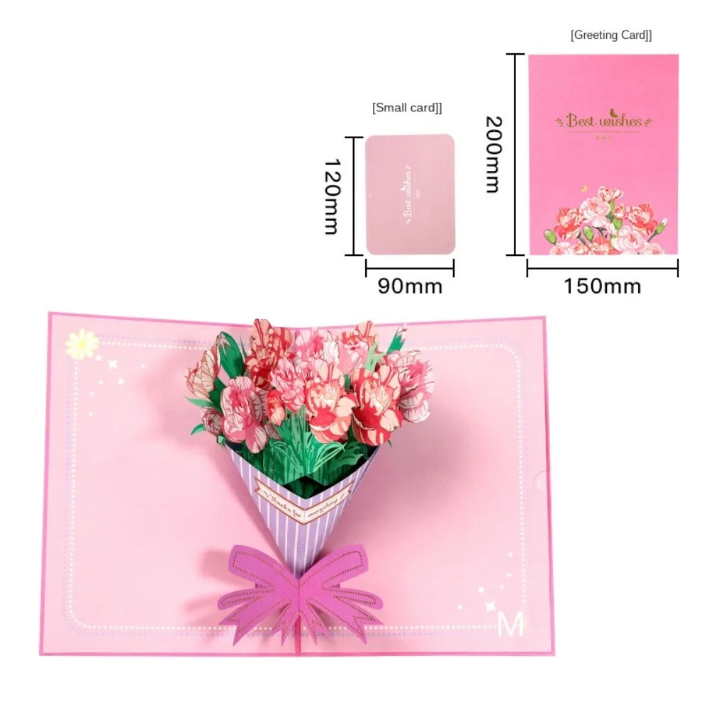 3D Pop Up Floral Bouquet Greeting Cards Sympathy cards for your loved ones