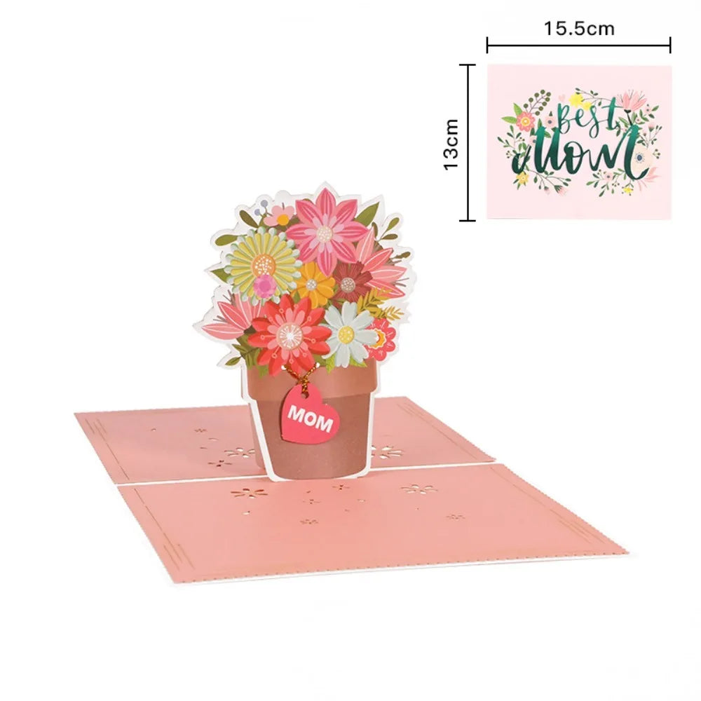 3D Pop Up Floral Bouquet Greeting Cards Sympathy cards for your loved ones