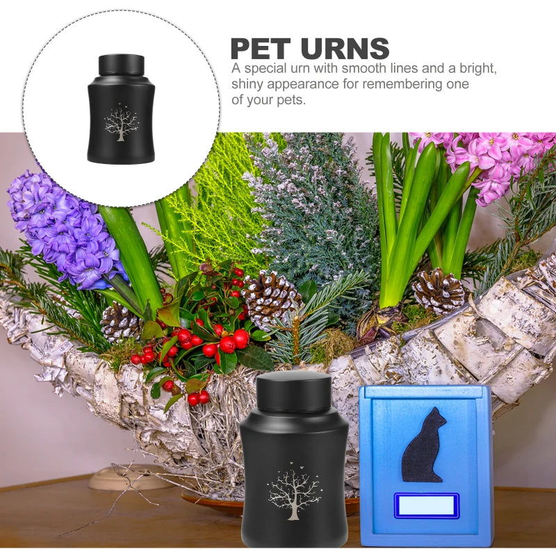 Pet Urn for Ashes Dog Urns Adult Decorate Stainless Steel Cats Personalized Cremation Burial Keepsake