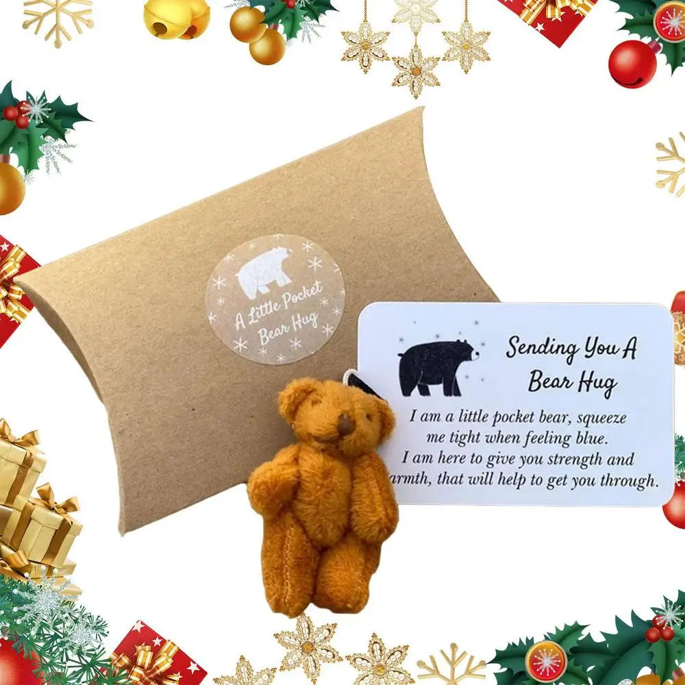 A Little Pocket Bear Hug Mini Plush Bears Little Pocket Bears Sympathy Gift Family Memorial Inspirational Bear Hug Gift Card