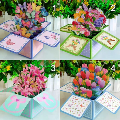 Pop-Up Flowers Bouquet Card Sympathy Cards for your loved ones