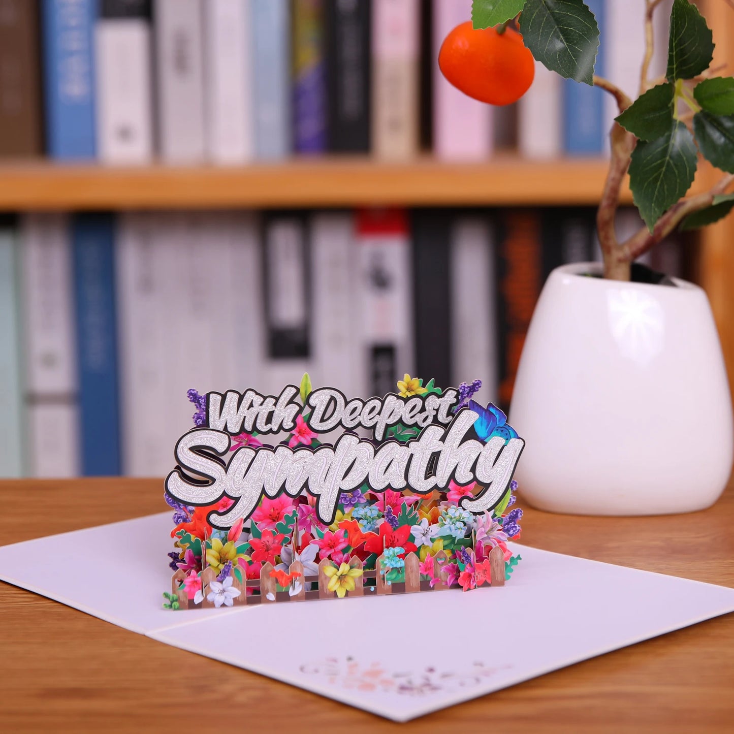 Sympathy Greeting Cards for Get Well 3D Pop Up Card Flowers