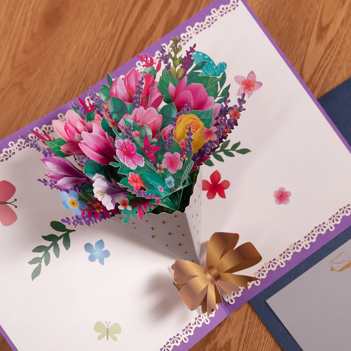 3D Flowers Bouquet Pop Up Sympathy Cards for your loved ones